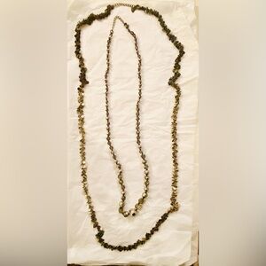 Elegant Gold and Brown Necklace